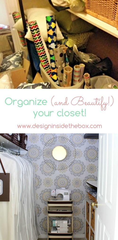 This closet FINALLY gets organized!