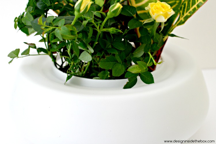 Turn a Light Fixture into a Vase! www.designinsidethebox.com