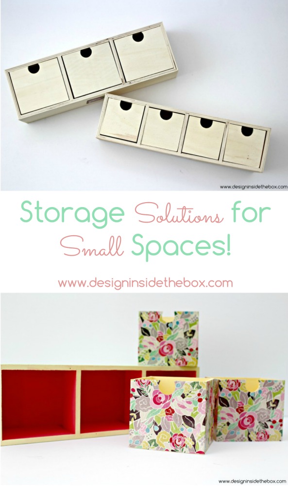 Storage Solutions for Small Spaces! www.designinsidethebox.com