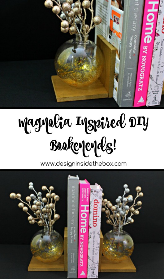 Magnolia Inspired DIY Bookends! www.designinsidethebox.com