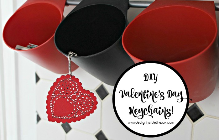 DIY Valentine's Day Keychains! www.designinsidethebox.com
