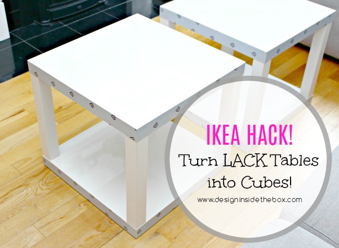 IKEA LACK Hack! Kid friendly Coffee Table! www.designinsidethebox.com