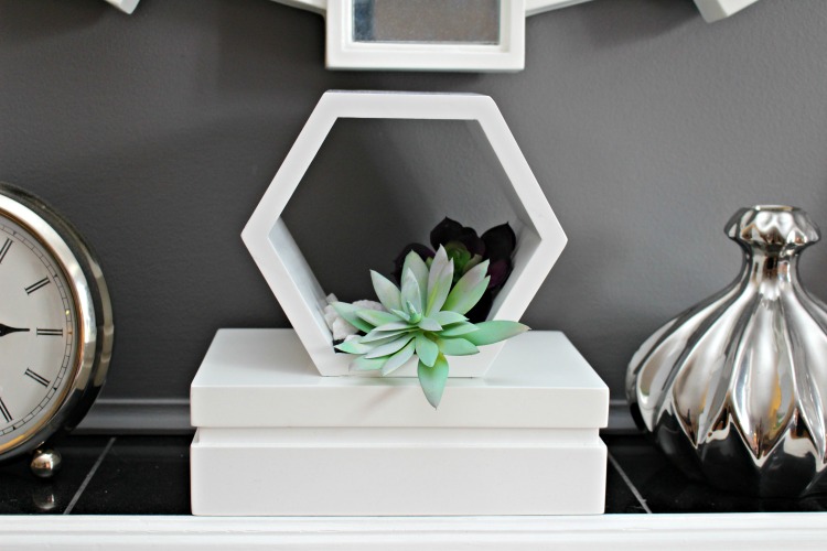 How to Style a Coffee Table with Wall Shelves! www.designinsidethebox.com