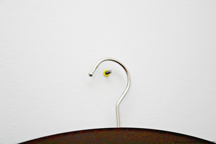 How to hang door hardware as hooks with Home Depot! www.designinsidethebox.com
